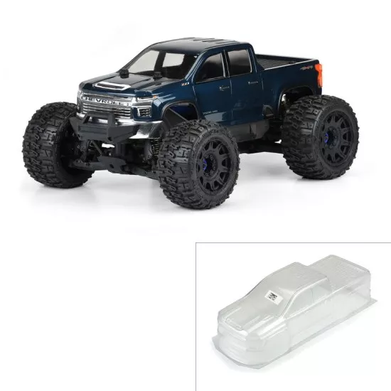 2021 Chevy Silverado 2500 HD Clear Body for E-REVO 2.0 & MAXX (with extended body mounts) (PRO358200)