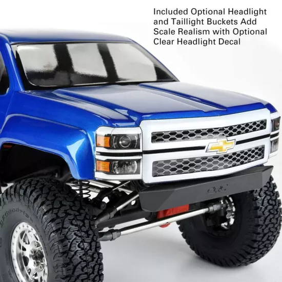 2015 Chevrolet Silverado Clear Body for 13.9" (353mm) Wheelbase Crawlers