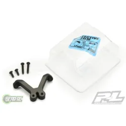 Clear Front Wing & Black Anodized Aluminum Mount for TLR 22, PR6282-01