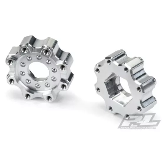 8x32 to 17mm ZERO Offset Aluminum Hex Adapters for Pro-Line 8x32 3.8" Wheels