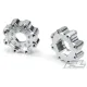 8x32 to 17mm ZERO Offset Aluminum Hex Adapters for Pro-Line 8x32 3.8" Wheels