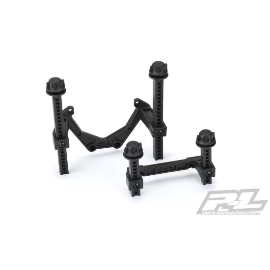 Extended Front and Rear Body Mounts for Rustler 4x4