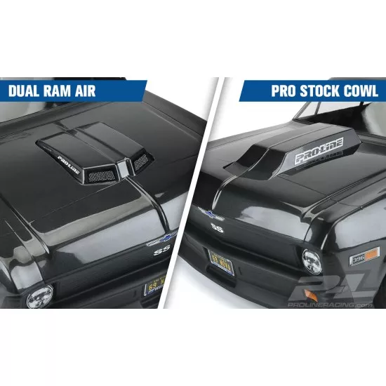 No Prep Drag Racing Optional Hood Scoops and Blowers Variety Pack (Clear) (PRO636800)