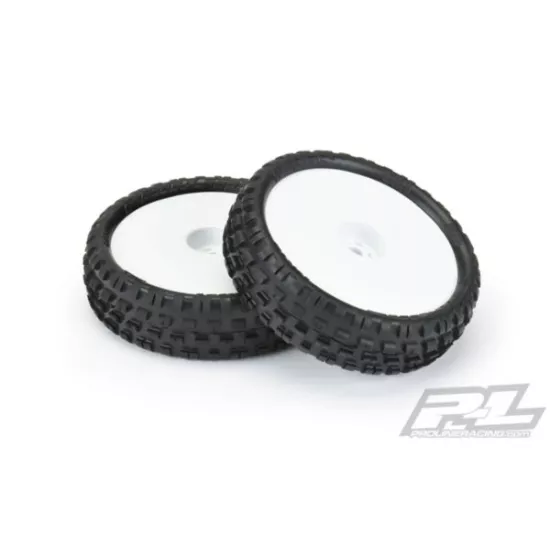 Wedge Squared 2.2 2WD Z3 (Medium Carpet) Off-Road Carpet Buggy Tires Mounted on