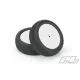 Electron 2.2” 2WD MC (Clay) Off-Road Buggy Tires Mounted on Velocity White Wheels for TLR 22 5.0 2WD Buggy Front
