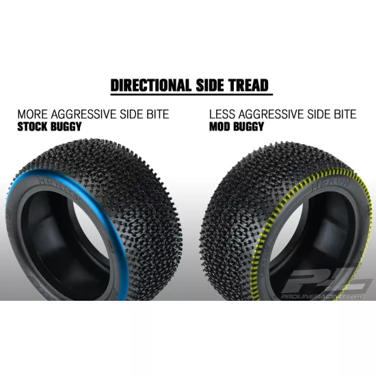 Hexon 2.2 Z3 (Medium Carpet) Off-Road Carpet Buggy Rear Tires (2)
