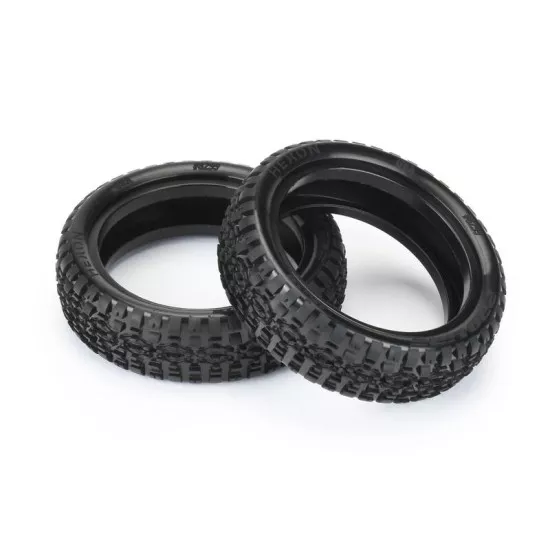 Hexon 2.2 2WD Z4 (Soft Carpet) Off-Road Carpet Buggy Front Tires (2)