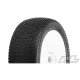Slide Lock M3 (Soft) Off-Road 1:8 Buggy Tires Mounted on White Wheels (2) for Front or Rear