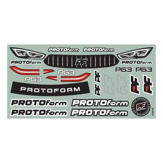 1/10 P63 X-Lite (0.4mm) Clear Body for 190mm TC
