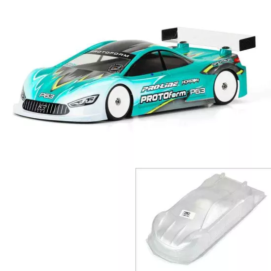 Protoform 1/10 P63 Light Wght (0.65mm) Clr Bdy for 190mm TC