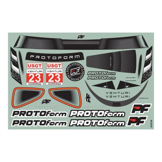 Proline 1/10 Venturi GT Clear Body for 190mm TC