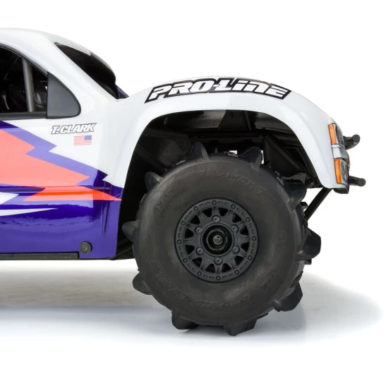 Proline Dumont Sand/Snow Tires Mounted on Raid Black 6x30 Removable 17mm Hex Wheels (2) for Mojave 6S and UDR Front or Rear