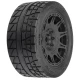 Proline Menace HP 5.7” Street BELTED Tires Mounted on Raid Black 8x48 Removable 24mm Hex Wheels (2) for X-MAXX, KRATON 8S & Other Large Vehicles Front or Rear