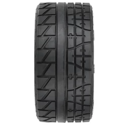 Proline Menace HP 5.7” Street BELTED Tires Mounted on Raid Black 8x48 Removable 24mm Hex Wheels (2) for X-MAXX, KRATON 8S & Other Large Vehicles Front or Rear