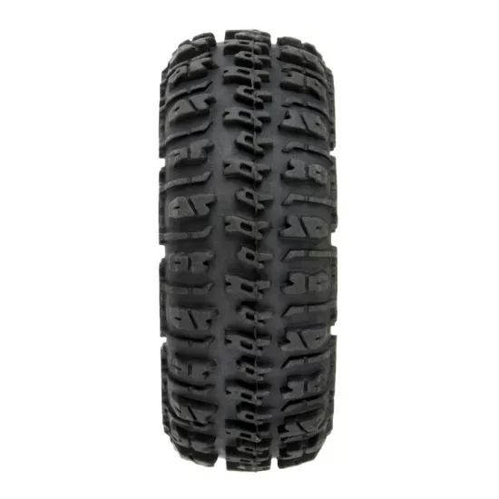 Proline 1/24 Trencher Fr/Rr 1.0 Tires Mounted 7mm Black Impulse (4): SCX24