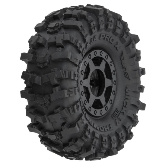 Proline 1/24 MT Baja Pro X F/R 1.0 Tires MTD 7mm Blk (4)
