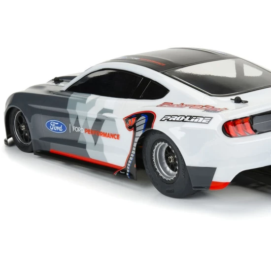 Proline 1/16 Reaction Rr Tires MTD 7mm Blk/Sil:MiniDrag(2)
