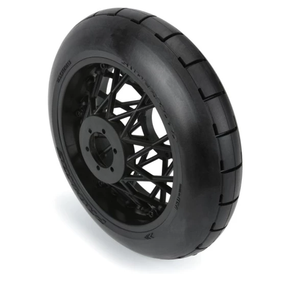 Proline1/4 Supermoto S3 Motorcycle Rear Tire MTD Black (1): PROMOTO-MX