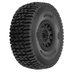 Proline 1/7 Mirage TT Fr/Rr MT Tires Mtd 17mm Blk Raid (2)