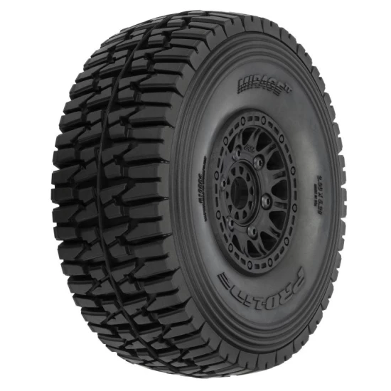 Proline 1/7 Mirage TT Fr/Rr MT Tires Mtd 17mm Blk Raid (2)