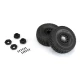 Proline 1/7 Mirage TT Fr/Rr MT Tires Mtd 17mm Blk Raid (2)