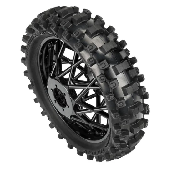 Proline 1/4 Dunlop Geomax MX33 CR4 Rear Tire MTD Black: Promoto-MX