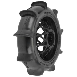 Proline Roost MX Sand/Snow Paddle Motorcycle Tire Mounted on Black Wheel for Promoto-MX Rear