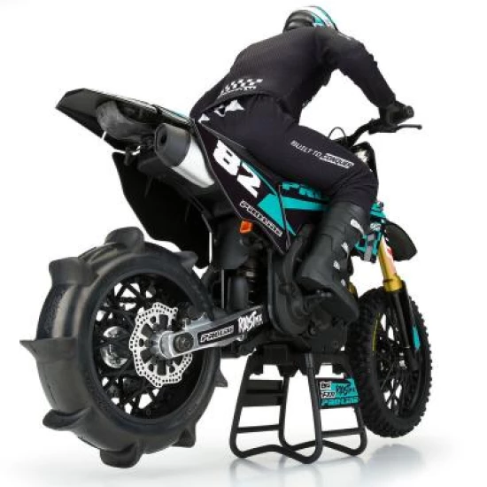 Proline Roost MX Sand/Snow Paddle Motorcycle Tire Mounted on Black Wheel for Promoto-MX Rear