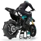 Proline Roost MX Sand/Snow Paddle Motorcycle Tire Mounted on Black Wheel for Promoto-MX Rear