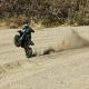 Proline Roost MX Sand/Snow Paddle Motorcycle Tire Mounted on Black Wheel for Promoto-MX Rear