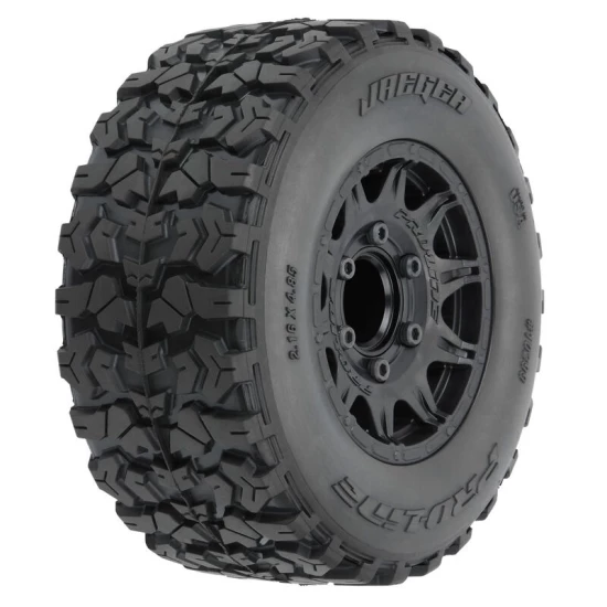 1/10 Jaeger HP BELTED F/R 2.8" MT Tires MTD 12mm/14mm Black Raid (2)