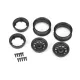 Proline Keystone 1.55 Black Wheels Rock Crawlers F/R (2)