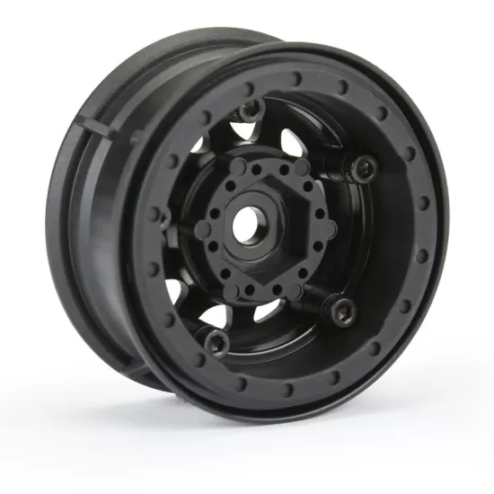 Proline Keystone 1.55 Black Wheels Rock Crawlers F/R (2)