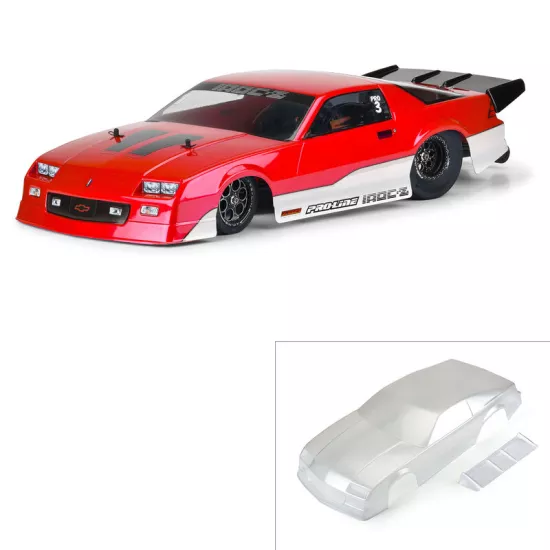 Proline 1/10 Pre-Cut 1985 Chevy Camaro IROC-Z Clear Body 22S Drag Car