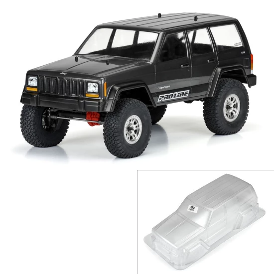 Proline1/10 2001 Jeep Cherokee Clear Body 12.3” (313mm) Wheelbase Crawlers