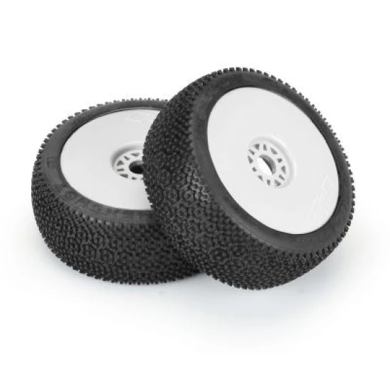 Proline 1/8 Hex Shot S3 Fr/Rr Buggy Tires Mntd 17mm Wht (2)