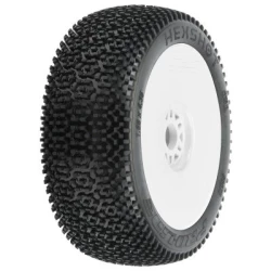 Proline 1/8 Hex Shot S3 Fr/Rr Buggy Tires Mntd 17mm Wht (2)