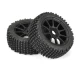 Proline 1/8 Gladiator M2 Fr/Rr BuggyTire MTD Blk Mach 10 (2)