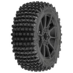 Proline 1/8 Gladiator M2 Fr/Rr BuggyTire MTD Blk Mach 10 (2)