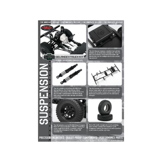 RC4WD Gelande II Truck Kit 1/10 Chassis Kit (Z-K0060)