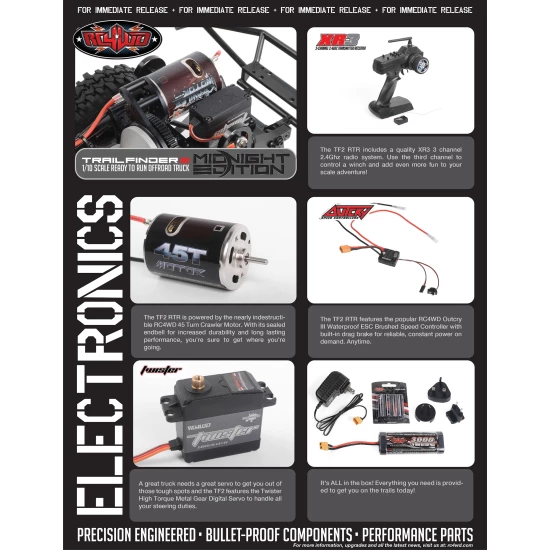 RC4WD Trail Finder 2 RTR w/Mojave II Body Set (Midnight Edition)