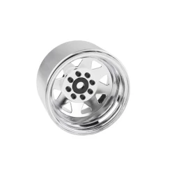 RC4WD 8 Lug Deep Dish Wagon 1.9 Steel Stamped Beadlock Wheels (Chrome) (Z-W0079)