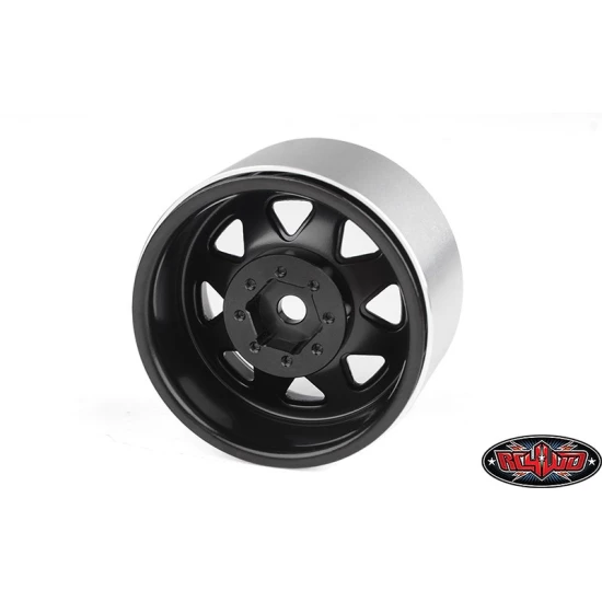 RC4WD 8 Lug Deep Dish Wagon 1.9 Steel Stamped Beadlock Wheels (Black) (Z-W0084)