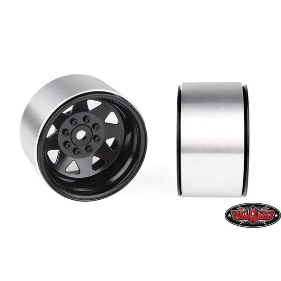 RC4WD 8 Lug Deep Dish Wagon 1.9 Steel Stamped Beadlock Wheels (Black) (Z-W0084)