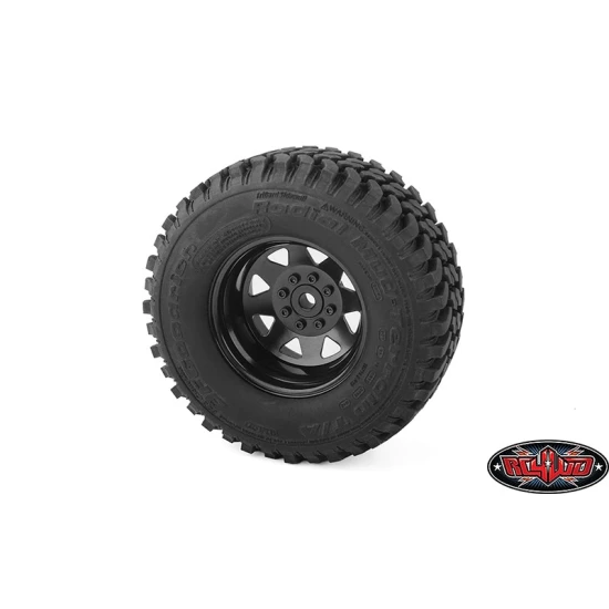 RC4WD 8 Lug Deep Dish Wagon 1.9 Steel Stamped Beadlock Wheels (Black) (Z-W0084)