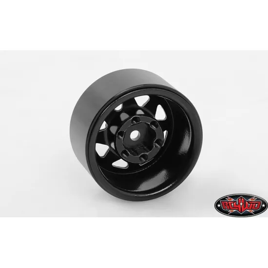 RC4WD Stamped Steel 1.0 Stock Beadlock Wheels (Black) (Z-W0229)