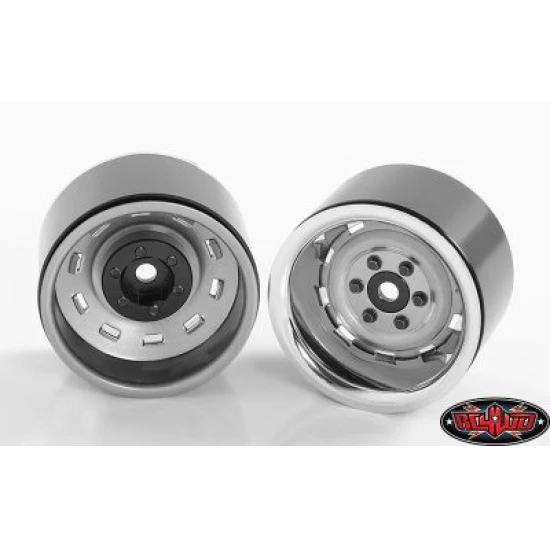 RC4WD Rally 1.9 Beadlock Wheels (Silver) (Z-W0257)