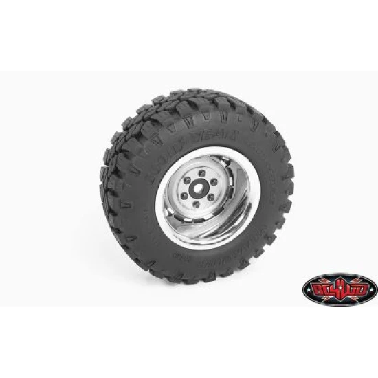 RC4WD Rally 1.9 Beadlock Wheels (Silver) (Z-W0257)