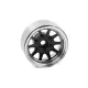 RC4WD OEM 6-Lug Stamped Steel 1.55" Beadlock Wheels (Black and Chrome) (Z-W0337)