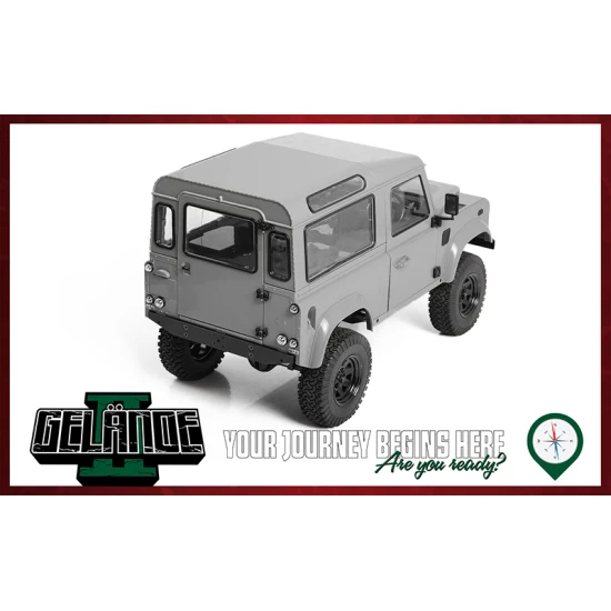 RC4WD Gelande II Kit w/ 2015 Land Rover Defender D90 Hard Body Set